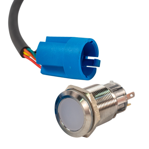 19mm LED Mechanical Push Button Switch | Bluewater Enterprises